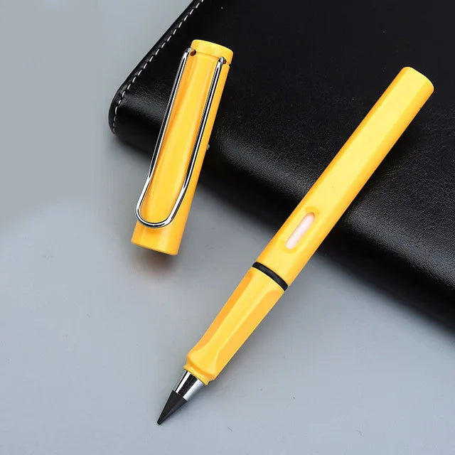 New Technology Colorful Unlimited Writing Pencil Eternal No Ink Pen Magic Pencils Painting Supplies Novelty Gifts Stationery 1pcs yellow - ihavepaws.com