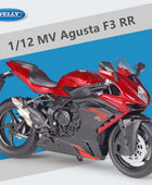 WELLY 1:12 MV Agusta F3 RR Alloy Racing Motorcycle Model High Simulation Diecast Metal Sports Motorcycle Model Children Toy Gift