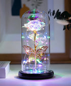Rose Light Artificial Galaxy Rose Lamp with Butterfly LED - IHavePaws
