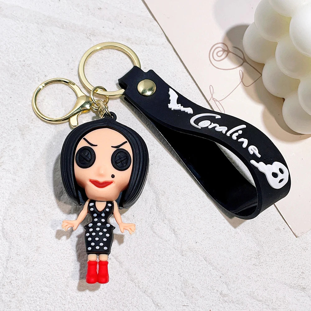Anime Coraline & The Secret Door Figure Keychain Cartoon Doll Schoolbag Pendent Car Key Accessories Kids Toy Gifts for Friends style 5 - ihavepaws.com
