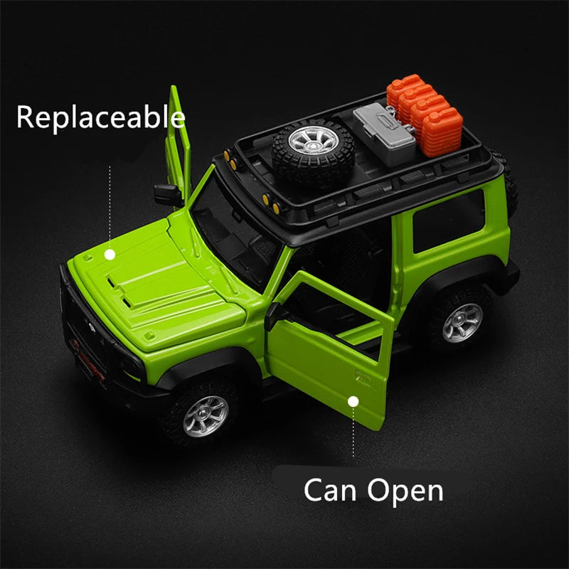 Assembly Version 1:32 Suzuki Jimny SUV Alloy Modified Car Model Diecasts Metal Toy Off-road Vehicles Model Simulation Kids Gifts