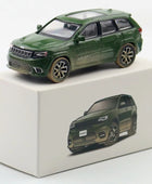 1:64 Jeep Grand Cherokee SUV Alloy Car Model Diecast Metal Toy Off-road Vehicles Car Model Simulation Miniature Scale Kids Gift Green - IHavePaws