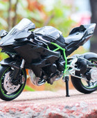 1/12 Kawasaki Ninja H2R Alloy Racing Cross-country Motorcycle Model Simulation Toy Street Motorcycle Model Collection Kids Gifts