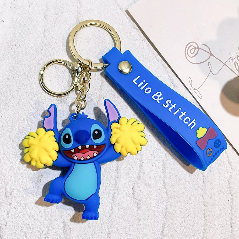 Anime Funny Stitch Keychain Cute Keychain PVC Pendant Men's and Women's Backpack Car Keychain Jewelry Accessories 20 - ihavepaws.com
