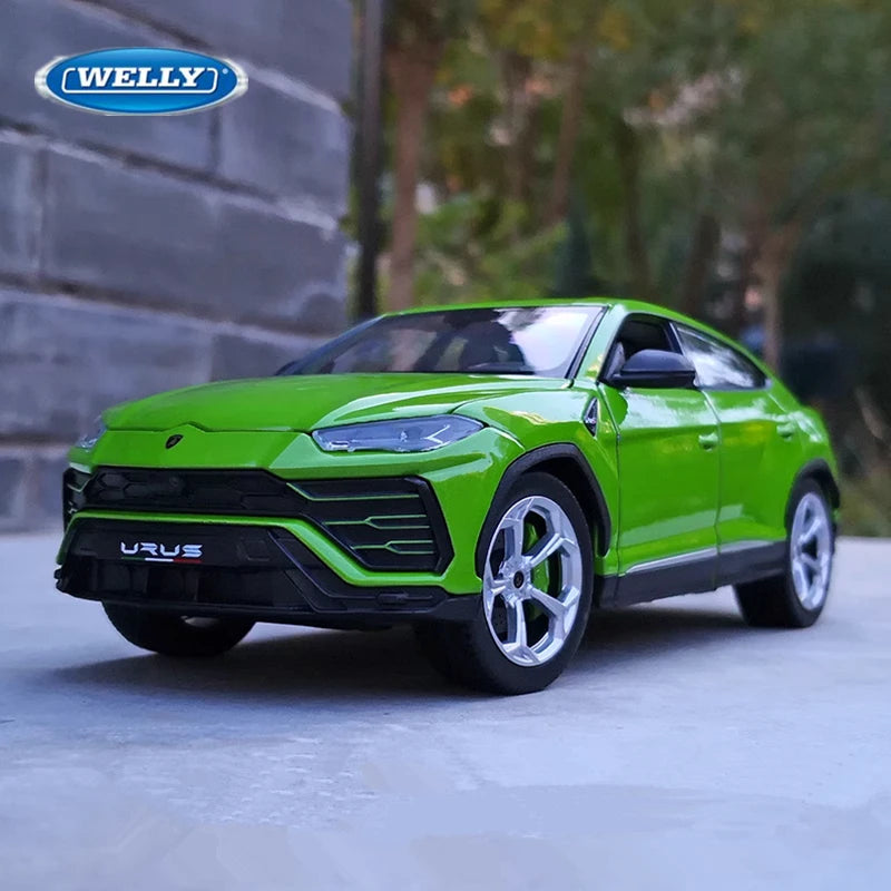 WELLY 1:24 Lamborghini URUS SUV Alloy Sports Car Model Diecasts Metal Racing Car Model Simulation Collection Childrens Toys Gift - IHavePaws