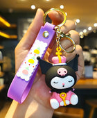 Sanrio Anime Action Figure Keychain Bag Pendant Hello Kitty Melody Kuromi Cinnamoroll Doll Pendant Couple Car Key Chain Kid Gift SLO 22 - ihavepaws.com