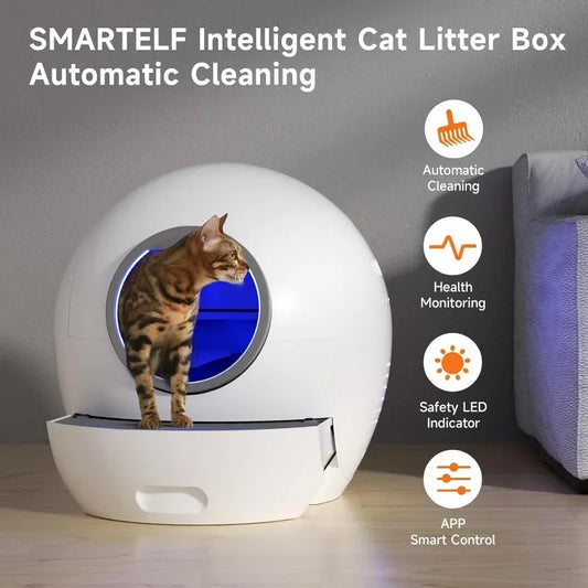 Automatic Cat Litter Box Self Cleaning Multi Cat Extra Large  with APP Control