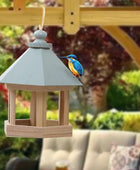 Wooden House Bird Feeder - IHavePaws