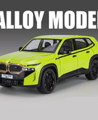 1:24 BMW XM SUV Alloy Sports Car Model Diecast Metal Car Vehicles Model Simulation Sound and Light Collection Childrens Toy Gift Green - IHavePaws