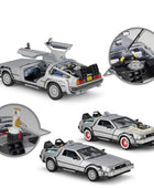 Welly 1:24 DMC-12 DeLorean Time Machine Back to the Future Car Model Diecast Metal Car Model Simulation Collection Kids Toy Gift - IHavePaws