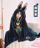 Genshin Impact Cosplay Cloak Blanket Zhong Li Hutao Tartaglia Wearable Cape Hooded Blanket Shawl Sofa Blanket Halloween Gifts - IHavePaws