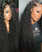 Wear And Go Glueless Wigs Human Hair Pre Plucked Pre Cut For Beginners Deep Wave Lace Front Wigs 13x4 HD Lace Frontal Wigs