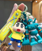 Cartoon Anime Crayon Shin chan Series Keychain Cute Kantamu robo Doll Robot Key chain Ring Pendant Children's Toy Couple Gift - ihavepaws.com