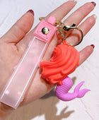 New cartoon mermaid keychain three-dimensional mermaid princess girl keychain bag pendant - ihavepaws.com
