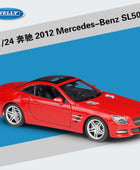 WELLY 1:24 Mercedes-Benz SL500 Alloy Sports Car Model Diecasts Metal Toy Racing Car Model High Simulation Collection Kids Gifts Red - IHavePaws