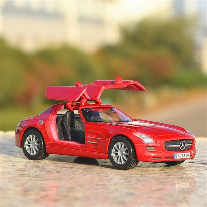 Welly 1:36 Mercedes-Benz 300SL Alloy Car Model Diecasts Metal Toy Car Model Simulation Door Can Opened Collection Childrens Gift SL Red - IHavePaws