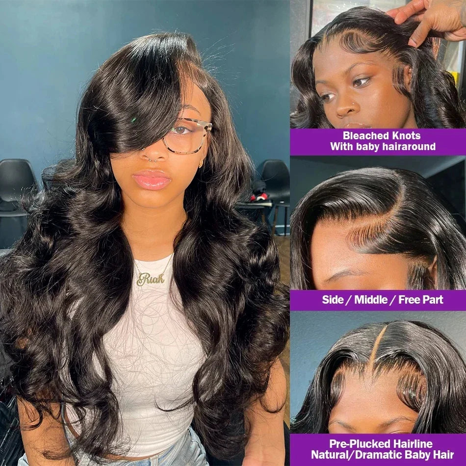 Body Wave 13x4 13x6 Lace Front Wig Human Hair Glueless Wig Human Hair 6x4 5x5 Ready To Wear Lace Wig Pre Cut Pre plucked