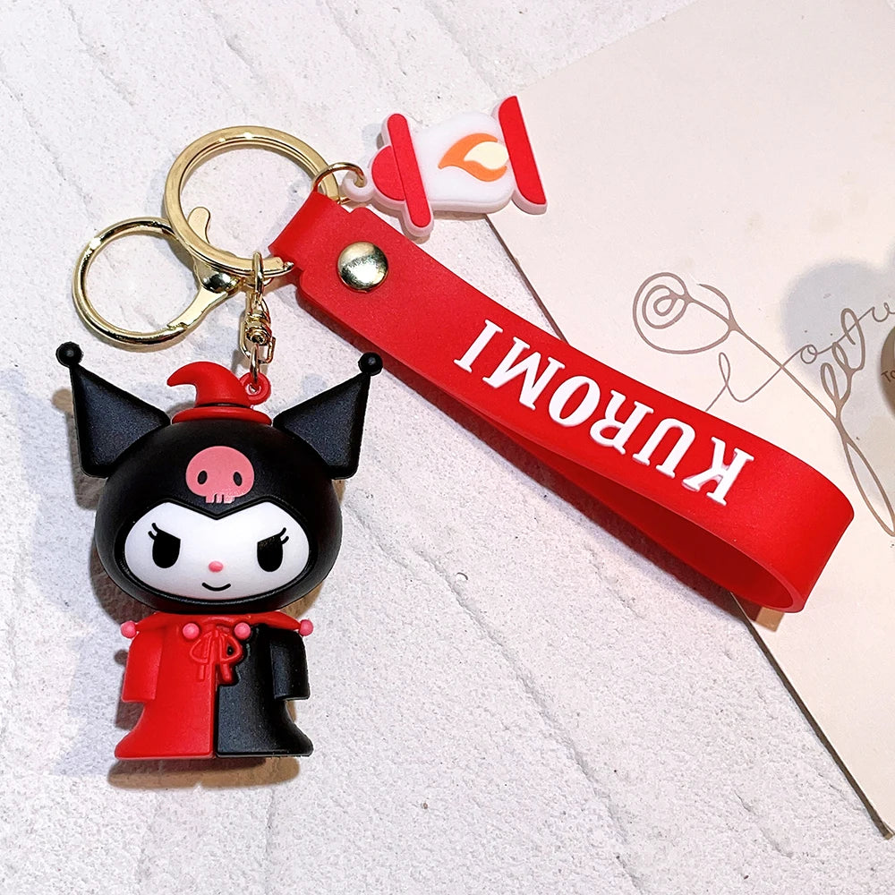 1PC Cute Sanrio Series Keychain For Men Colorful Keyring Accessories For Bag Key Purse Backpack Birthday Gifts SLO 14 - ihavepaws.com