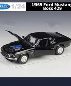 WELLY 1:24 Ford Mustang Boss 429 Alloy Sports Car Model Diecasts Metal Toy Classic Vehicles Car Model Simulation Childrens Gifts - IHavePaws