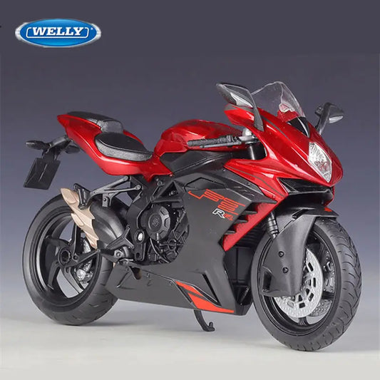 WELLY 1:18 MV Agusta F3 RR Alloy Sports Motorcycle Scale Model Simulation Diecast - IHavePaws