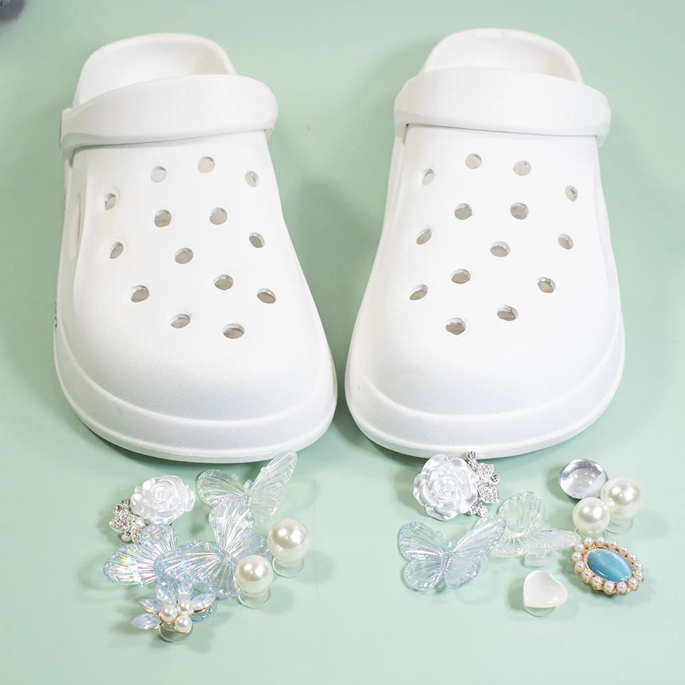 DIY Butterfly Shoes Charms for Crocs Cute Cartoon Hole Shoe Charm for Croc Designer Quality Garden Shoe Decoration Gift - IHavePaws