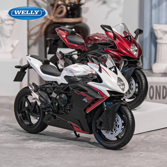 WELLY 1:12 MV Agusta F3 RR 2022 Alloy Sports Motorcycle Scale Model Simulation Diecast - IHavePaws