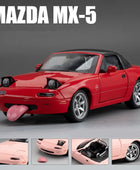 1:32 MAZDA MX-5 Alloy Sports Car Model Diecast Metal Toy Car Vehicle Model High Simulation Sound and Light Collection Kids Gifts Red - IHavePaws