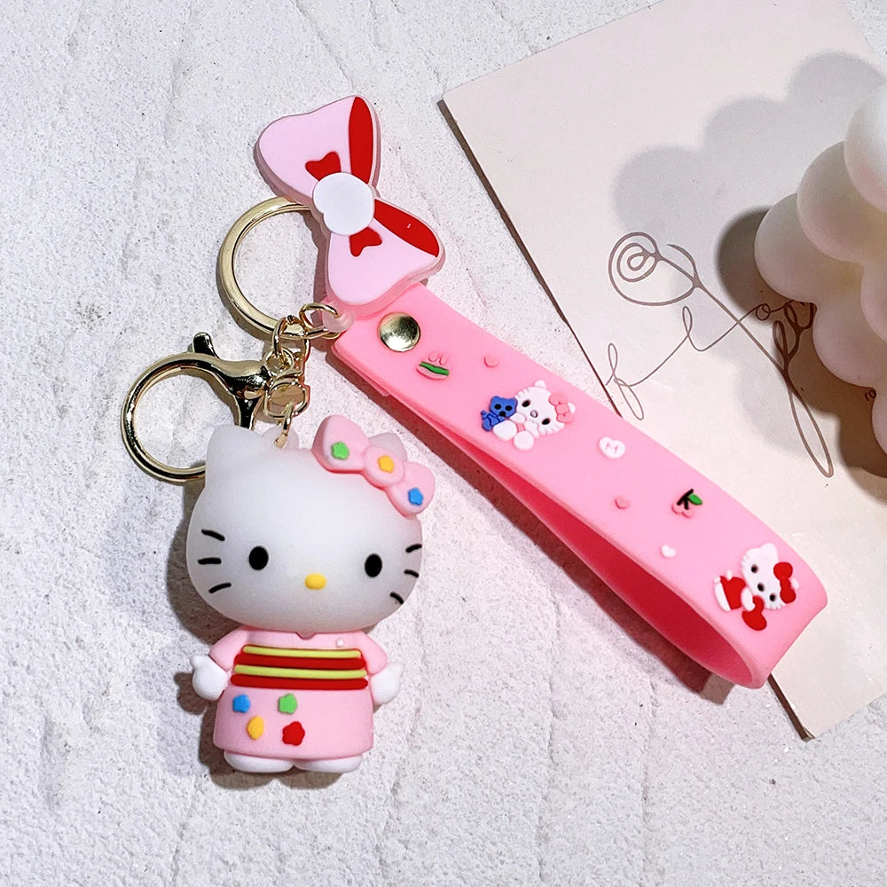 1PC Cute Sanrio Series Keychain For Men Colorful Keyring Accessories For Bag Key Purse Backpack Birthday Gifts SLO 27 - ihavepaws.com