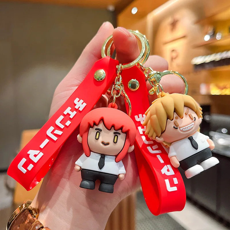 Chainsaw Man Keychain Charm Pochita Doll Pochita Car Keyring Pendent Bookbag Hanging Accessories Cartoon Anime Peripheral Gifts - ihavepaws.com