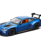 1:32 BMW M4 GT3 Alloy Sports Car Model Diecasts Metal Track Racing Car Model Sound and Light Simulation Collection Kids Toy Gift Blue - IHavePaws