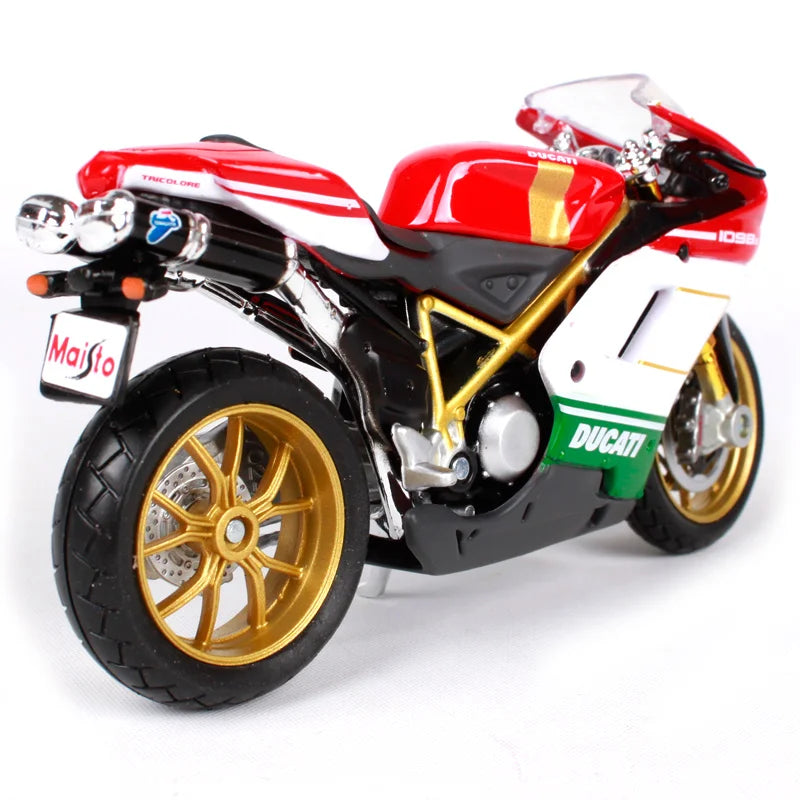 Maisto 1:18 Ducati 1098S Alloy Sports Motorcycle Model Simulation Diecasts Cross-country Racing Motorcycle Model Kids Toys Gifts