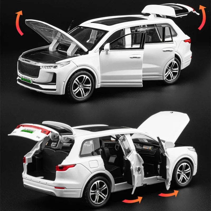 1:32 LEADING IDEAL ONE SUV Alloy New Energy Car Vehicles Model Diecasts Metal Toy Charging Vehicles Model Sound Light Kids Gifts - IHavePaws
