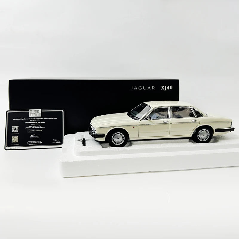 Almost Real AR 1/18 Jaguar XJ6 Daimler XJ40 car model Alloy Collection Display gifts for friends and relatives 810542 white - IHavePaws