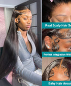 360 Full  Lace Frontal Wig 13x6 Straight Glueless Lace Front Wig Brazilian Human Hair Wigs For Black Women 13x4 Lace Wig