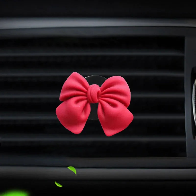 1pc Bow-knot Car Air Vent Freshener Perfume Clip Woman Car Art Air Conditioning Clip Car Interior Decoration Accessories Red - IHavePaws
