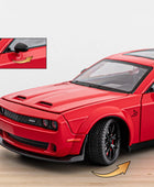 1:24 Dodge Challenger SRT Hellcat Alloy Racing Car Model Diecast Metal Sports Car Model Simulation Sound and Light Kids Toy Gift