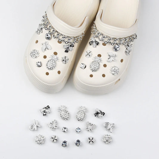 Shoe Charms for Crocs DIY Crystal Diamond Detachable Decoration Buckle for Croc Shoe Charm Accessories Kids Party Girls Gift - IHavePaws