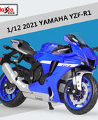 Maisto 1:12 2021 YAMAHA YZF-R1 Alloy Racing Motorcycle Model Metal Street Sports Motorcycle Model High Simulation - IHavePaws