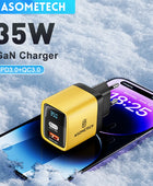 35W GaN Charger USB LED Display PD 3.0 QC 3.0 Quick Charger for IPhone 14 13 12 Pro Max Samsung Xiaomi IPad USB C Fast Charger