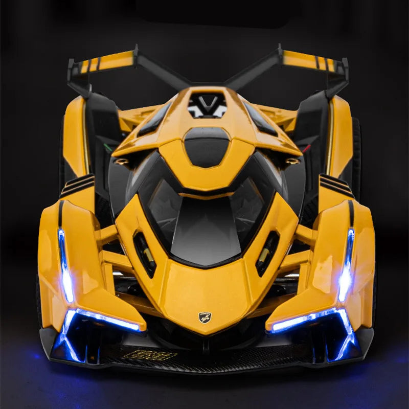 1:32 V12 Vision GT Gran Turismo Alloy Concept Sports Car Model Diecasts Racing Car Vehicles Model Sound and Light Kids Toys Gift - IHavePaws