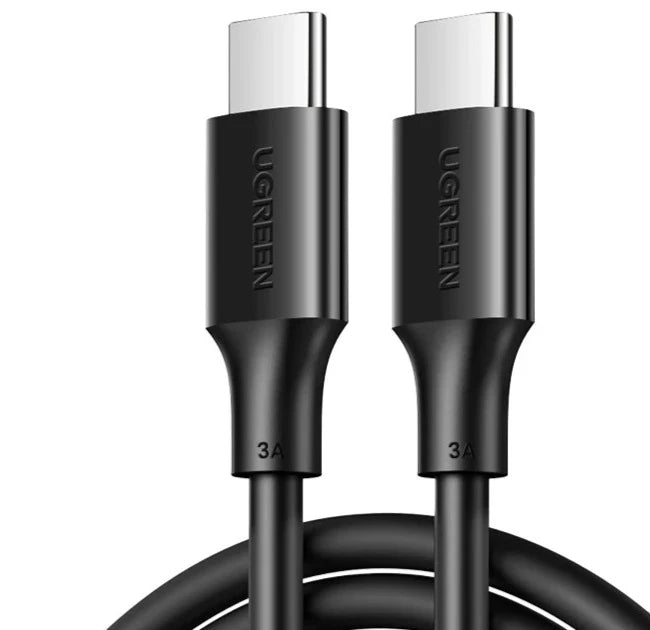 UGREEN USB C Cable 100W for iPhone 15 MacBook Pro for Samsung Galaxy A52s Fast Charging Cable 5A E-marker Chip USB Type C Cable 60W PVC Black / 3m - IHavePaws