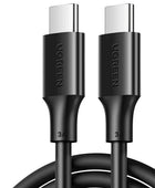UGREEN USB C Cable 100W for iPhone 15 MacBook Pro for Samsung Galaxy A52s Fast Charging Cable 5A E-marker Chip USB Type C Cable 60W PVC Black / 3m - IHavePaws