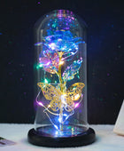 Rose Light Artificial Galaxy Rose Lamp with Butterfly LED Blue - IHavePaws