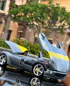 Bburago 1:24 Ferrari Monza SP1 Alloy Concept Sports Car Model Diecasts Metal Toy Racing Car Model High Simulation Childrens Gift Silvery - IHavePaws
