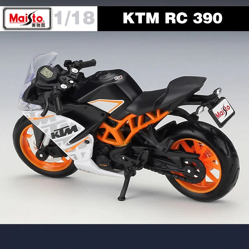 Maisto 1:18 KTM RC 390 Alloy Racing Motorcycle Model Simulation Diecast Metal Street Sports Motorcycle Model Childrens Toys Gift