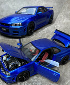 AUTOart 1:18 for Nissan R34 NISMO GT-R Z-TUNE Car scale model 77462 BAYSIDE BLUE - IHavePaws