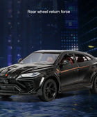 1:24 URUS SUV Alloy Sports Car Model Diecasts Metal Performance Racing Car Model Simulation Sound Light Collection Kids Toy Gift