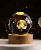 3D Crystal ball Planet Night Light Dandelion - IHavePaws