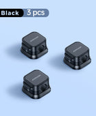Joyroom Magnetic Cable Clips Cable Smooth Adjustable Cord Holder 3 Pcs Black - IHavePaws