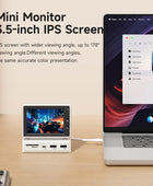 Hagibis 3.5inch IPS Mini Screen AIDA64 Mini PC CPU RAM HDD Data Monitor Display Sub Screen with USB C Hub for Laptop PC MacBook - IHavePaws